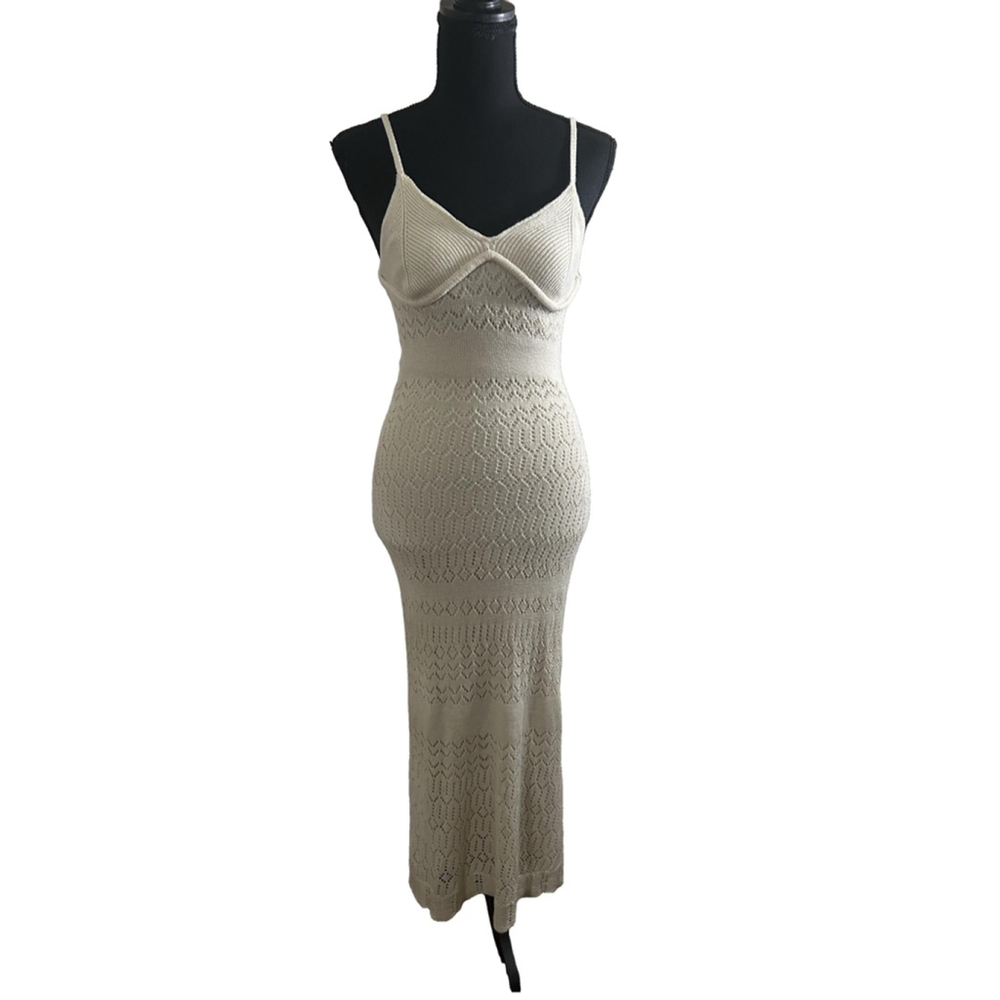 NWOT Women's 4SI3NNA Gwyneth Dress XS Beige